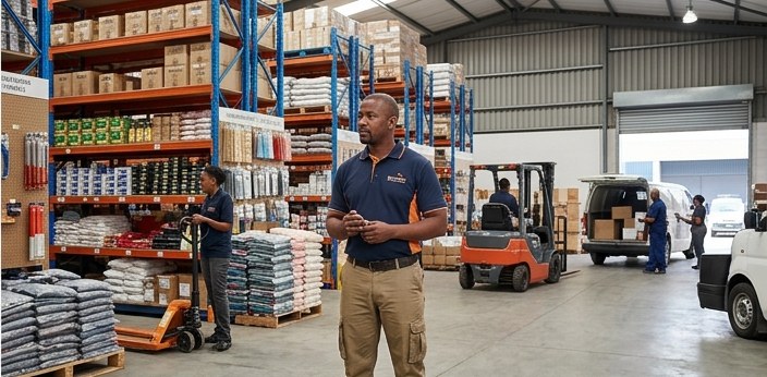 Active retail floor and warehouse operation